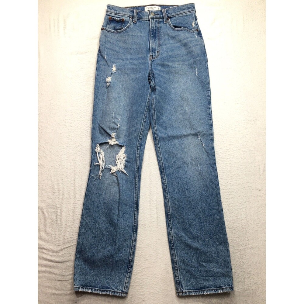 ABERCROMBIE & FITCH 90s Straight Ultra High Rise Jeans Women 4/27 (27x30 fit)